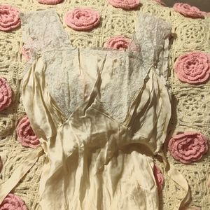 Floor length, bias cut, gorgeous silky nightgown. I think it's from the 30/40's